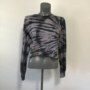 Wilfred Free Weekend Tie Dyed Cropped Long Sleeve Top Size M